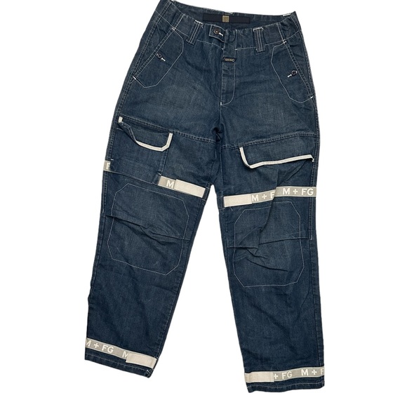 Marithe Francois Girbaud Jeans Mens Taped Shuttle Logo Marithe Francois Girbaud Jeans Mens Taped Shuttle Logo
